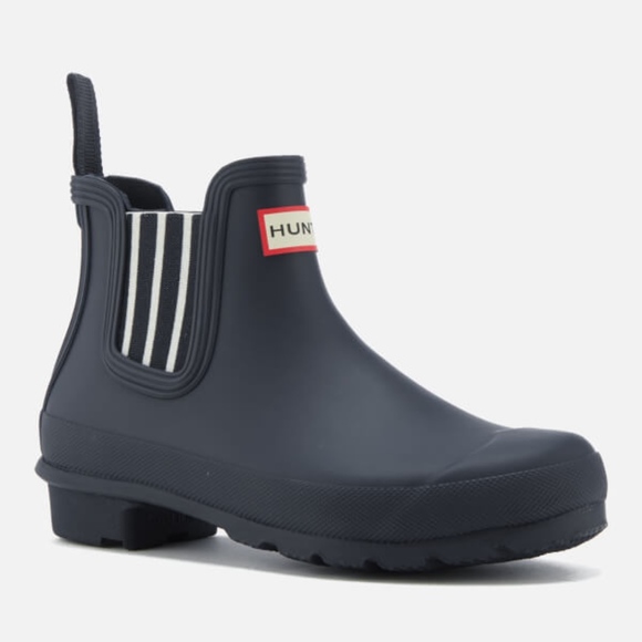 hunter garden stripe chelsea boots
